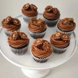 Ferrero Rocher Chocolate Cupcakes
