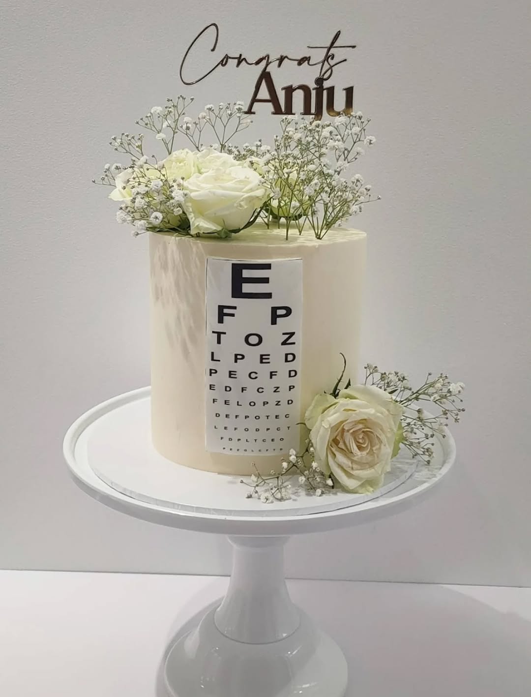Floral Vision Graduation Cake